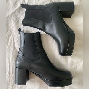 Intentionally Blank platform Chelsea boots
